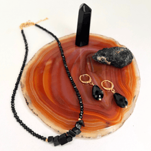 Carregar imagem no visualizador da galeria, Colar Choker Ágata Preta Elegance 38cm - Império Stone