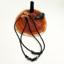 Carregar imagem no visualizador da galeria, Colar Choker Ágata Preta Elegance 38cm - Império Stone