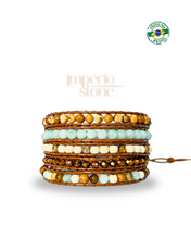 Carregar imagem no visualizador da galeria, Bracelete Bronze Verão- 5 Voltas