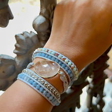 Carregar imagem no visualizador da galeria, Bracelete Água-Marinha. A pedra de 2026