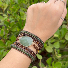 Carregar imagem no visualizador da galeria, Bracelete Balance Quartzo Verde -Aventurina
