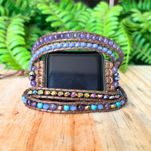 Carregar imagem no visualizador da galeria, Bracelete Ametista para AppleWatch - 5 voltas