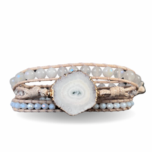 Carregar imagem no visualizador da galeria, Bracelete Pureza- Drusa de Ágata