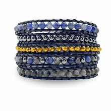 Carregar imagem no visualizador da galeria, OUTLET - Bracelete Sabedoria - Sodalita e Labradorita