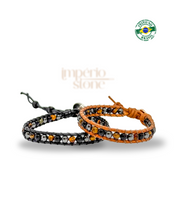 Carregar imagem no visualizador da galeria, Olho de Tigre e Ônix - 1 Volta - Casal/Unissex