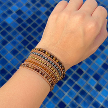 Carregar imagem no visualizador da galeria, Bracelete Olho de Tigre - 5 Voltas