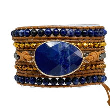 Carregar imagem no visualizador da galeria, Bracelete Lumina Lápis Lazuli