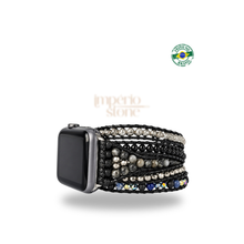 Carregar imagem no visualizador da galeria, Bracelete para AppleWatch Mix Preto - 5 voltas