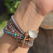 Carregar imagem no visualizador da galeria, Bracelete Ametista - 5 Voltas