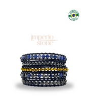 Carregar imagem no visualizador da galeria, OUTLET - Bracelete Sabedoria - Sodalita e Labradorita