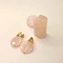Carregar imagem no visualizador da galeria, Brinco Quartzo Rosa Elegance - Império Stone