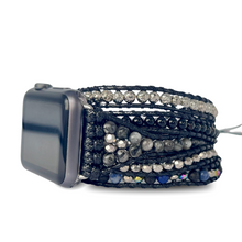 Carregar imagem no visualizador da galeria, Bracelete para AppleWatch Mix Preto - 5 voltas
