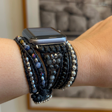 Carregar imagem no visualizador da galeria, Bracelete para AppleWatch Mix Preto - 5 voltas