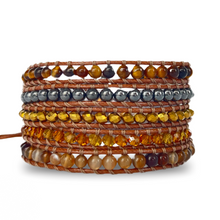 Carregar imagem no visualizador da galeria, Bracelete Olho de Tigre - 5 Voltas