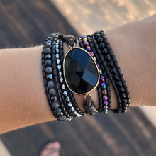 Carregar imagem no visualizador da galeria, OUTLET- Bracelete Proteção Ônix - 5 Voltas