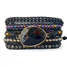 Carregar imagem no visualizador da galeria, OUTLET- Bracelete Proteção Ônix - 5 Voltas