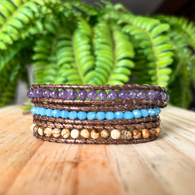 Carregar imagem no visualizador da galeria, Bracelete Ametista Patanal - 3 Voltas - Império Stone