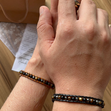 Carregar imagem no visualizador da galeria, Olho de Tigre e Ônix - 1 Volta - Casal/Unissex