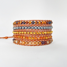 Carregar imagem no visualizador da galeria, Bracelete Olho de Tigre - 5 Voltas