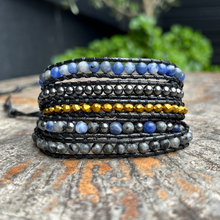 Carregar imagem no visualizador da galeria, OUTLET - Bracelete Sabedoria - Sodalita e Labradorita