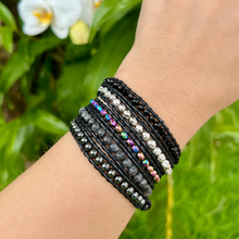 Carregar imagem no visualizador da galeria, OUTLET: Bracelete Black - Turmalina Negra - 5 Voltas