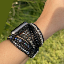 Carregar imagem no visualizador da galeria, Bracelete para AppleWatch Mix Preto - 5 voltas