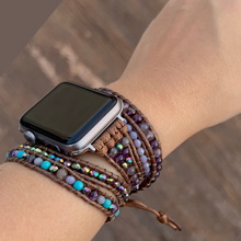 Carregar imagem no visualizador da galeria, Bracelete Ametista para AppleWatch - 5 voltas