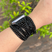 Carregar imagem no visualizador da galeria, Bracelete All Black para AppleWatch - 5 voltas