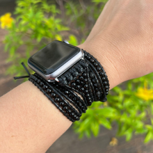 Carregar imagem no visualizador da galeria, Bracelete All Black para AppleWatch - 5 voltas