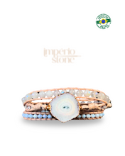 Carregar imagem no visualizador da galeria, Bracelete Pureza- Drusa de Ágata
