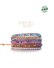 Carregar imagem no visualizador da galeria, Bracelete Ametista - 5 Voltas