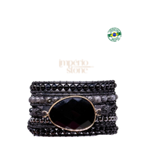 Carregar imagem no visualizador da galeria, OUTLET- Bracelete Proteção Ônix - 5 Voltas