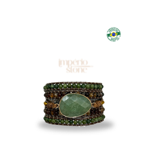 Carregar imagem no visualizador da galeria, Bracelete Balance Quartzo Verde -Aventurina