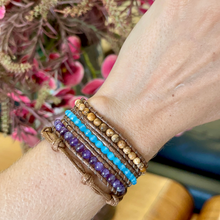 Carregar imagem no visualizador da galeria, Bracelete Ametista - 3 Voltas