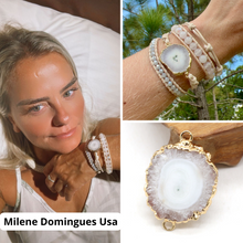 Carregar imagem no visualizador da galeria, Bracelete Pureza- Drusa de Ágata