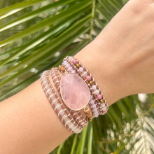 Carregar imagem no visualizador da galeria, Bracelete do Amor - Quartzo Rosa