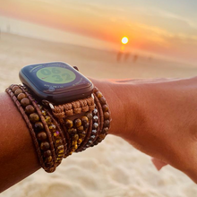 Carregar imagem no visualizador da galeria, Bracelete para AppleWatch Olho de Tigre - 5 voltas