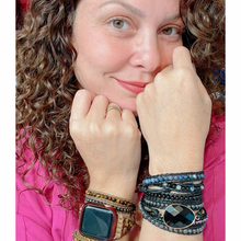 Carregar imagem no visualizador da galeria, OUTLET- Bracelete Proteção Ônix - 5 Voltas