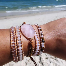 Carregar imagem no visualizador da galeria, Bracelete do Amor - Quartzo Rosa