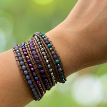 Carregar imagem no visualizador da galeria, Bracelete Ametista - 5 Voltas