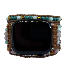 Carregar imagem no visualizador da galeria, Bracelete Turqueza e Rosa para AppleWatch - 5 voltas
