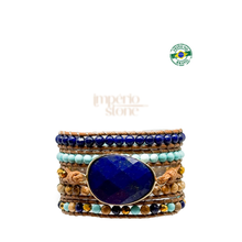 Carregar imagem no visualizador da galeria, Bracelete Lazuli Turquesa
