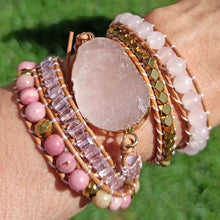 Carregar imagem no visualizador da galeria, Bracelete Pink Quartz - RedStone™ - Império Stone
