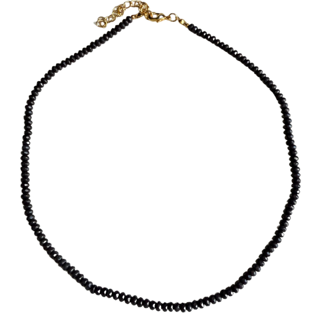 Colar Choker ônix elegance 38cm