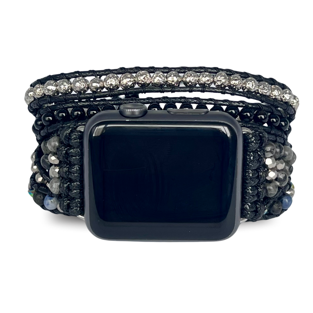 Bracelete para AppleWatch Mix Preto - 5 voltas