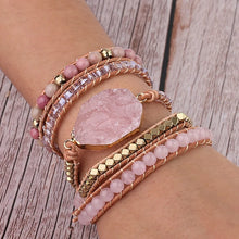 Carregar imagem no visualizador da galeria, Bracelete Pink Quartz - RedStone™ - Império Stone
