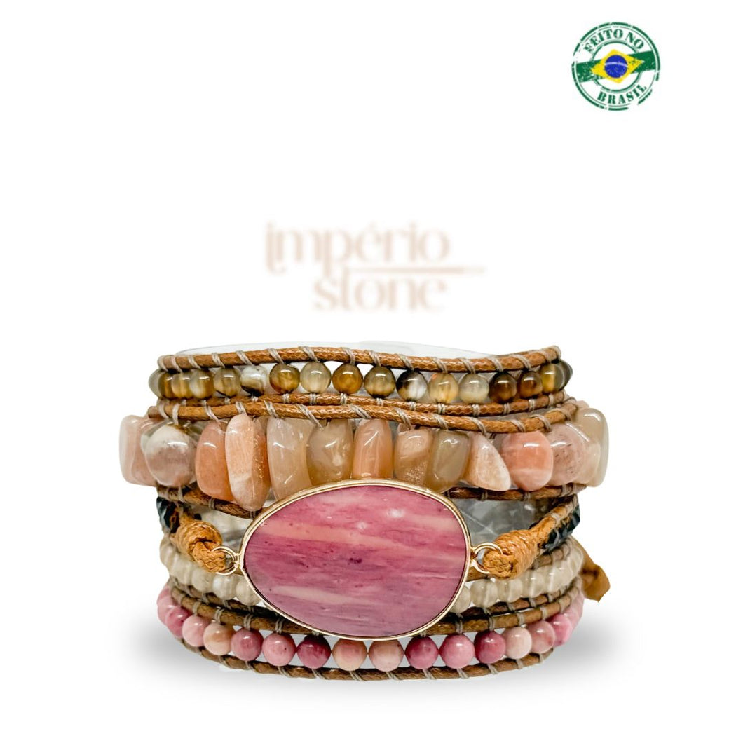 Bracelete Essência Rodonita