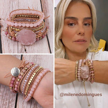 Carregar imagem no visualizador da galeria, Bracelete Pink Quartz - RedStone™ - Império Stone
