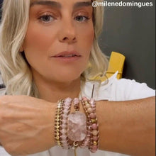 Carregar imagem no visualizador da galeria, Bracelete Pink Quartz - RedStone™ - Império Stone
