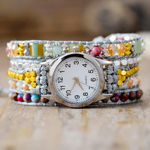 Relógio com Bracelete Cristal Luz - RedStone™ - Império Stone